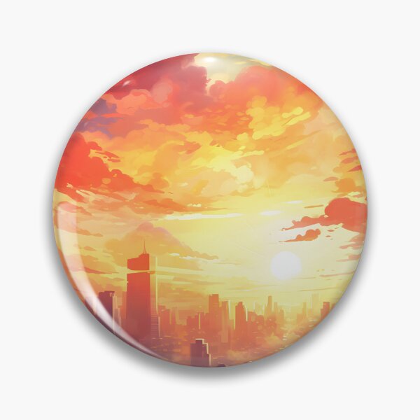 Item preview, Watercolor Wonders: A Bustling Skyline at Sunset designed and sold by Shirtastically.