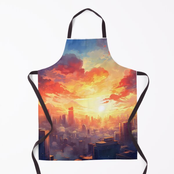 Item preview, Watercolor Wonders: A Bustling Skyline at Sunset designed and sold by Shirtastically.