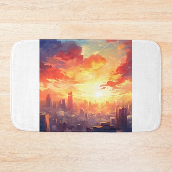 Item preview, Watercolor Wonders: A Bustling Skyline at Sunset designed and sold by Shirtastically.