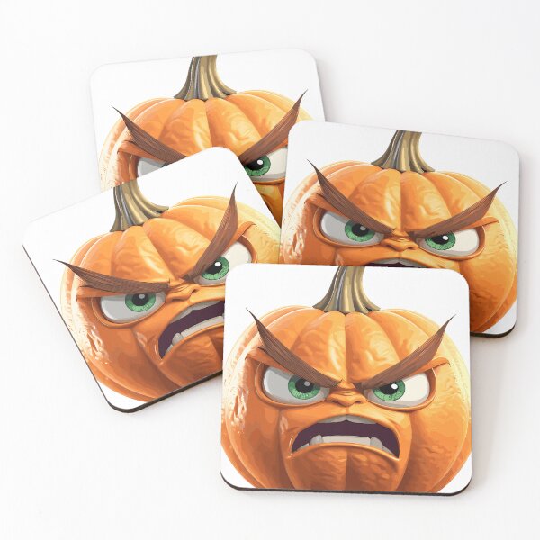 Item preview, Halloween Cute Angry Cartoon Pumpkin (Image 1/19) designed and sold by DigitalArtify.
