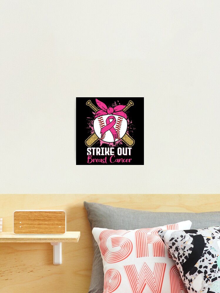 Strike Out Breast Cancer Awareness Month Survivor Pink Ribbon Baseball  Lovers Sticker for Sale by CloJamila