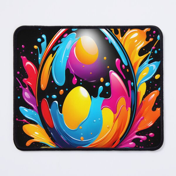 Item preview, "Double Egg Splash: A Colorful Vector Art Illustration of a Puppy's Playful Head" designed and sold by Best-Art-32.