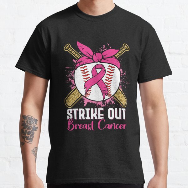 Baseball Mom T-shirt Strike Out For Cancer Leopard Peach Color Xl