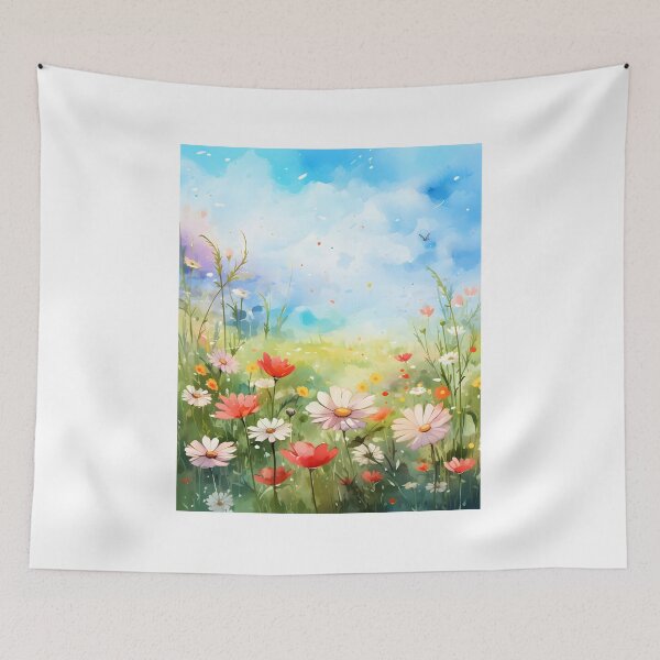 Item preview, Watercolor Whispers: A Spring Meadow with Wildflowers designed and sold by Shirtastically.