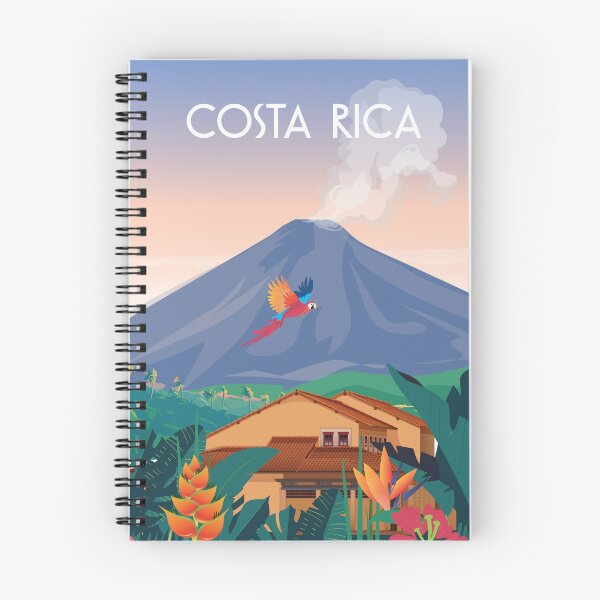 Item preview, Costa rica travel poster volcano designed and sold by Arctic frame studio.