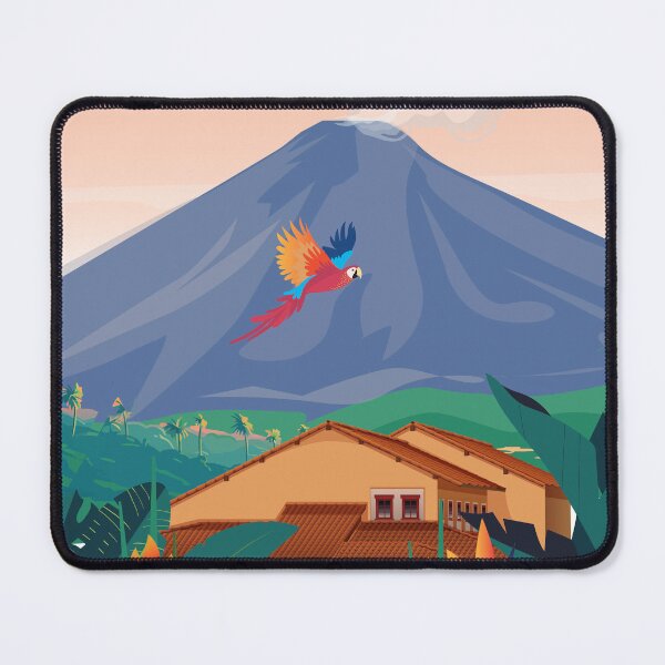 Item preview, Costa rica travel poster volcano designed and sold by Arctic frame studio.