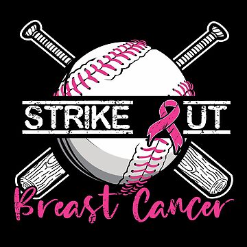Strike Out Breast Cancer Awareness Month Survivor Pink Ribbon Baseball  Lovers Sticker for Sale by CloJamila