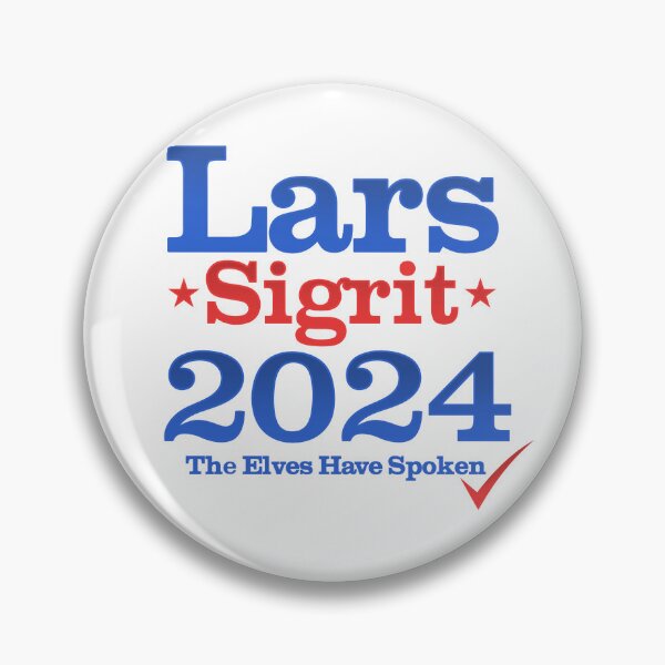 Item preview, Lars and Sigrit for President 2024 designed and sold by Nerd Shizzle.