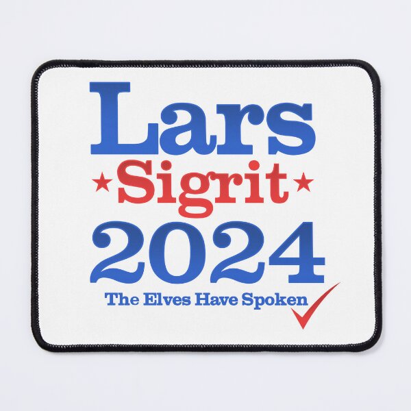 Item preview, Lars and Sigrit for President 2024 designed and sold by Nerd Shizzle.