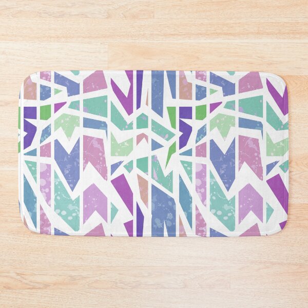 Item preview, Abstract bright geometric seamless pattern print designed and sold by fuzzyfox.