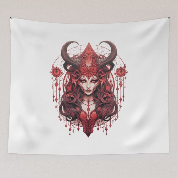 Item preview, Devil Tarot Art designed and sold by MendaciousMina.