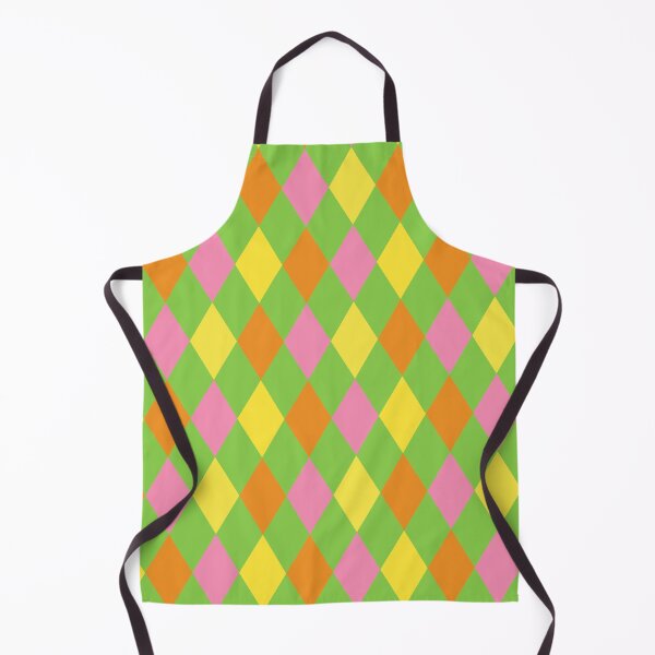 Item preview, Harlequin pattern dopamine dressing yellow pink orange, green designed and sold by Colorblizz.