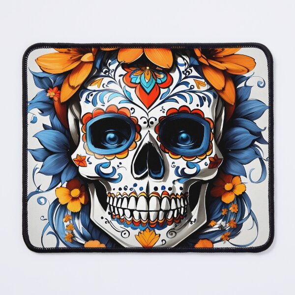 Item preview, Catrina Skull Art - Floral Fiesta designed and sold by Ceemko's Vintage Corner.
