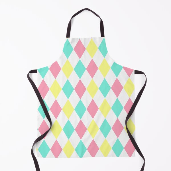 Item preview, Harlequin pattern dopamine dressing yellow pink blue designed and sold by Colorblizz.