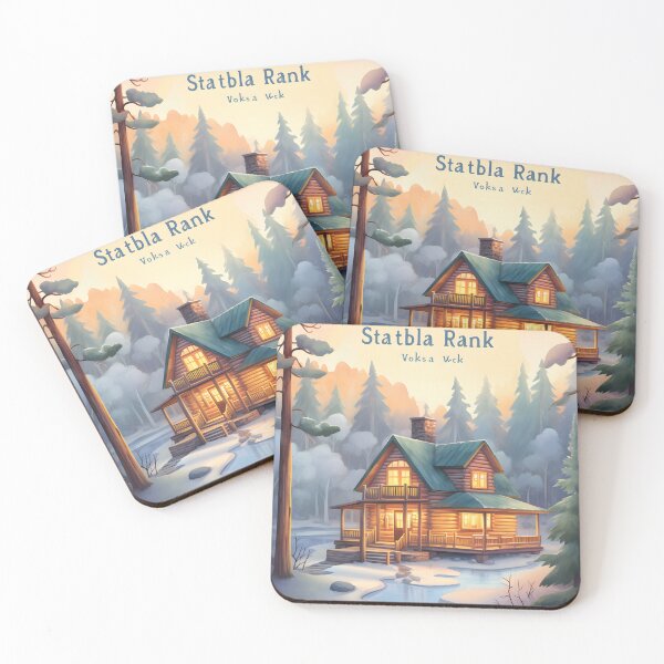 Item preview, Winter's Refuge: A Cabin in the Woods in Watercolor designed and sold by Shirtastically.