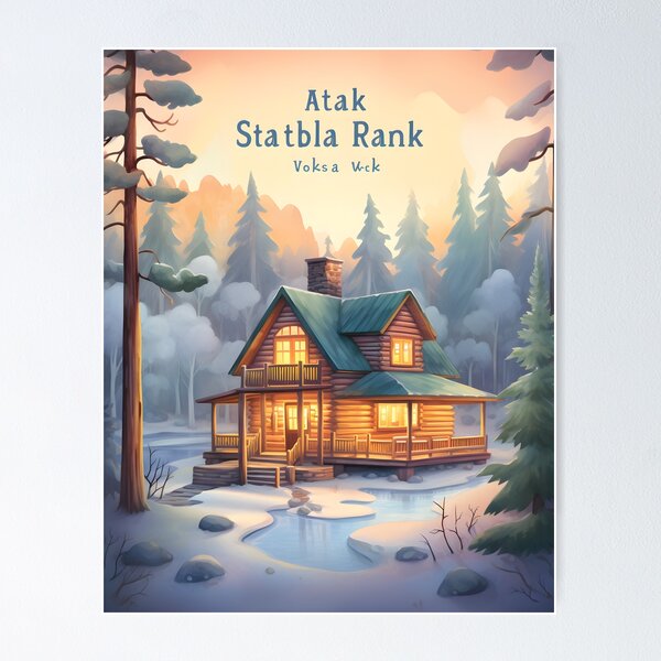 Item preview, Winter's Refuge: A Cabin in the Woods in Watercolor designed and sold by Shirtastically.