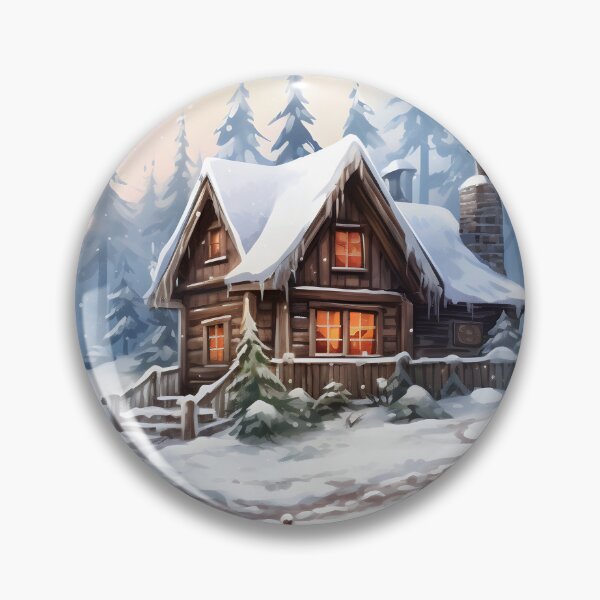 Item preview, Cabin Calm: A Watercolor Winter Wonderland designed and sold by Shirtastically.