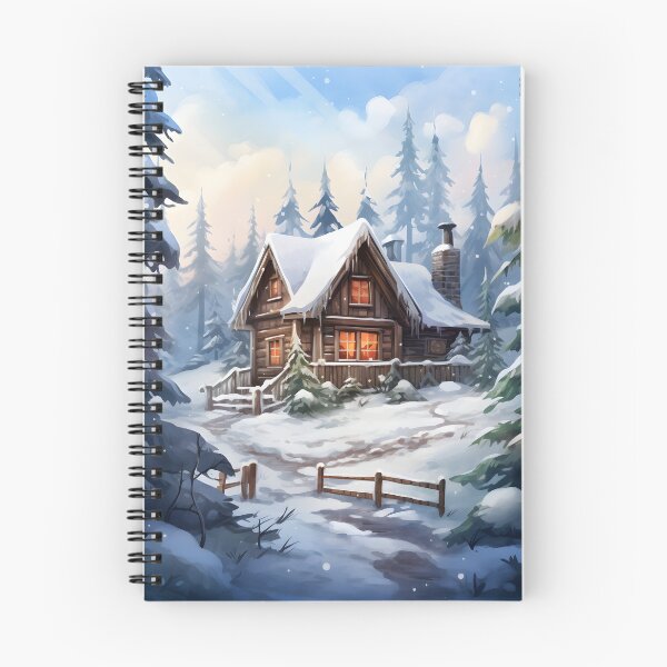 Item preview, Cabin Calm: A Watercolor Winter Wonderland designed and sold by Shirtastically.