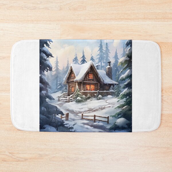 Item preview, Cabin Calm: A Watercolor Winter Wonderland designed and sold by Shirtastically.