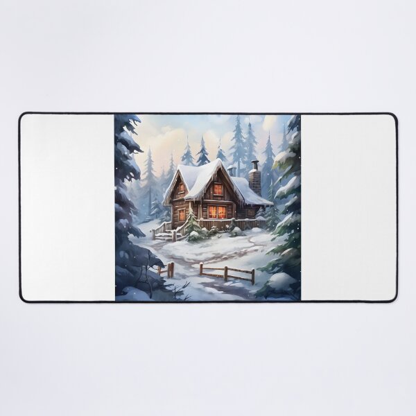 Item preview, Cabin Calm: A Watercolor Winter Wonderland designed and sold by Shirtastically.