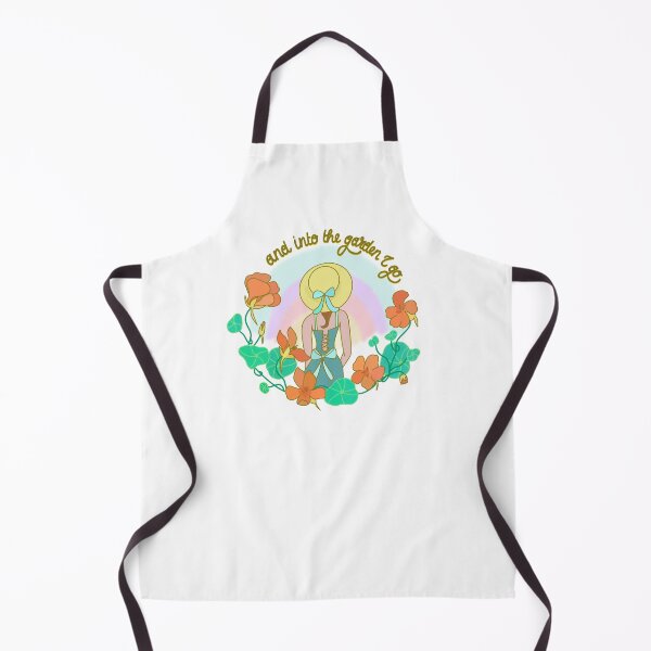 Item preview, into the garden quote floral illustration for gardeners with a green thumb designed and sold by Bohe.mie.an.
