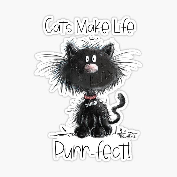 Cute Cat Pfps Sticker - Add some purr-fection to your life Magnet