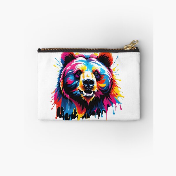 Item preview,  "Bear Head Illustration: A Vibrant Splash of Vector Art Colors" designed and sold by Best-Art-32.