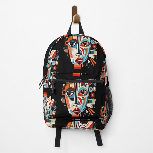 Item preview, abstract colored face designed and sold by ArtFeverShop.