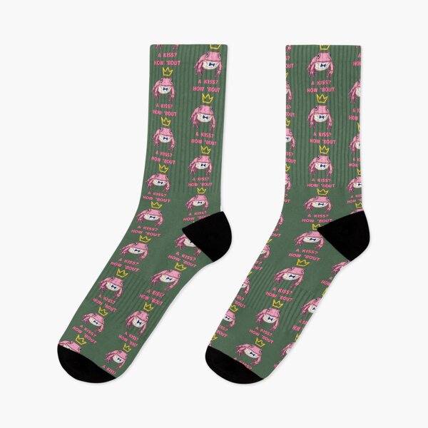 Item preview, How about a kiss? cute pink king frog , animal lover design designed and sold by La Loca.