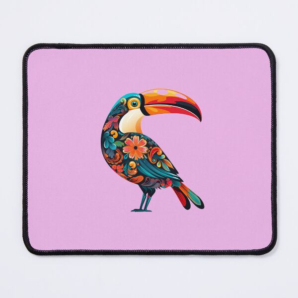 Item preview, Tropical Toucan Bird Sticker Floral Paisley Exotic Illustration  designed and sold by Wiseass.