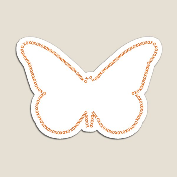 Artikelvorschau, XOX Schmetterling Orange entworfen und verkauft von Lori Lyons.