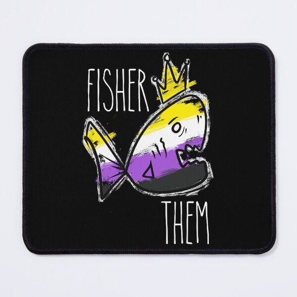 Artikelvorschau, Nicht-binäres FisherThem ProNoun Fisch | Pronomen Fischdesign entworfen und verkauft von Mitch616Art.