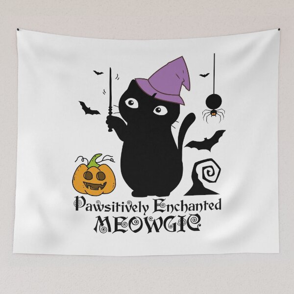 Item preview, Pawsitively Enchanted Meowgic Cute Witch Cat designed and sold by ElCrocodel.