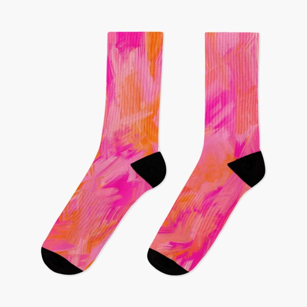 Item preview, Hot Pink and Orange, Brush Strokes, Abstract  designed and sold by OneThreeSix.