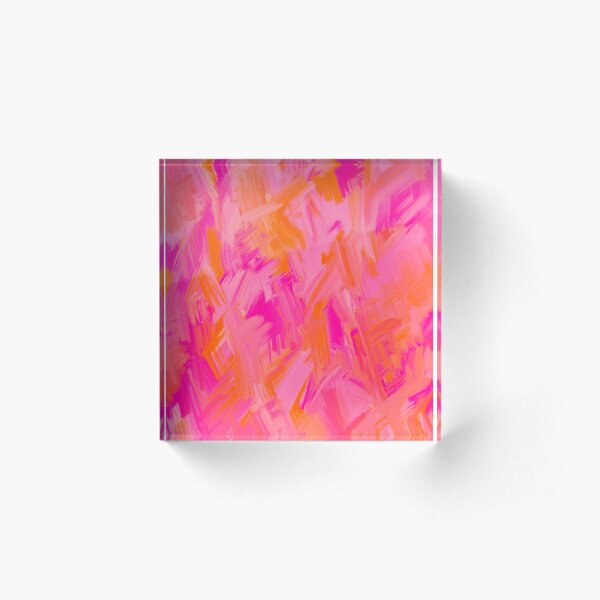 Item preview, Hot Pink and Orange, Brush Strokes, Abstract  designed and sold by OneThreeSix.