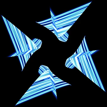 Artwork thumbnail, Blue Stars Pattern by Meo Design