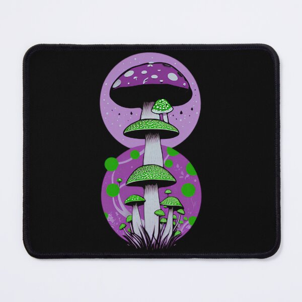 Item preview, Cottage-core Mushroom Toadstool - Cosmic Fly agaric - Purple and Green designed and sold by Mitch616Art.