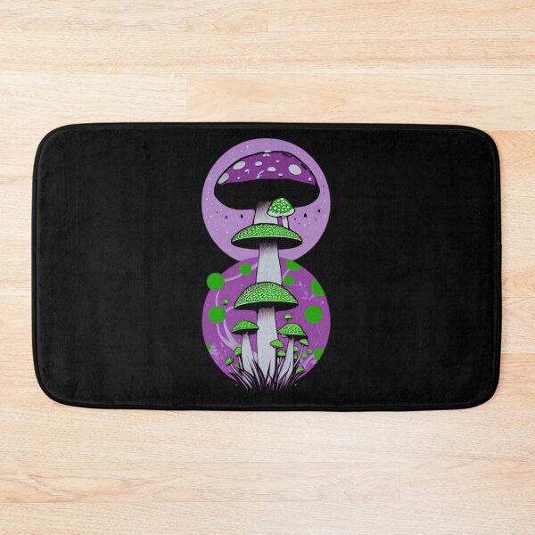 Item preview, Cottage-core Mushroom Toadstool - Cosmic Fly agaric - Purple and Green designed and sold by Mitch616Art.