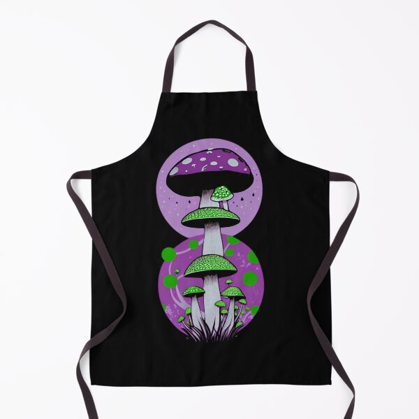 Item preview, Cottage-core Mushroom Toadstool - Cosmic Fly agaric - Purple and Green designed and sold by Mitch616Art.