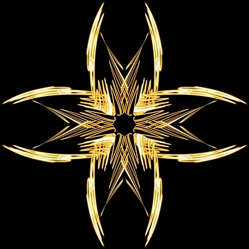 Artwork thumbnail, Gold crosses pattern by Meo Design