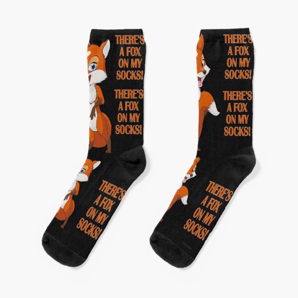Item preview, A FOX ON MY SOCKS designed and sold by kristalcurt.