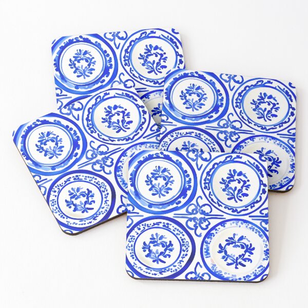 Item preview, Blue and white plates designed and sold by SophieClimaArt.