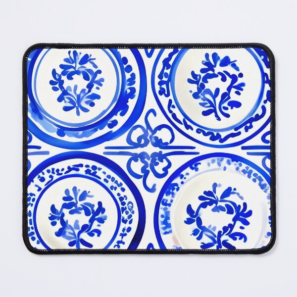Item preview, Blue and white plates designed and sold by SophieClimaArt.