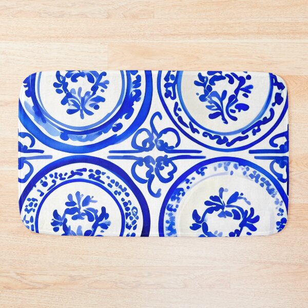 Item preview, Blue and white plates designed and sold by SophieClimaArt.