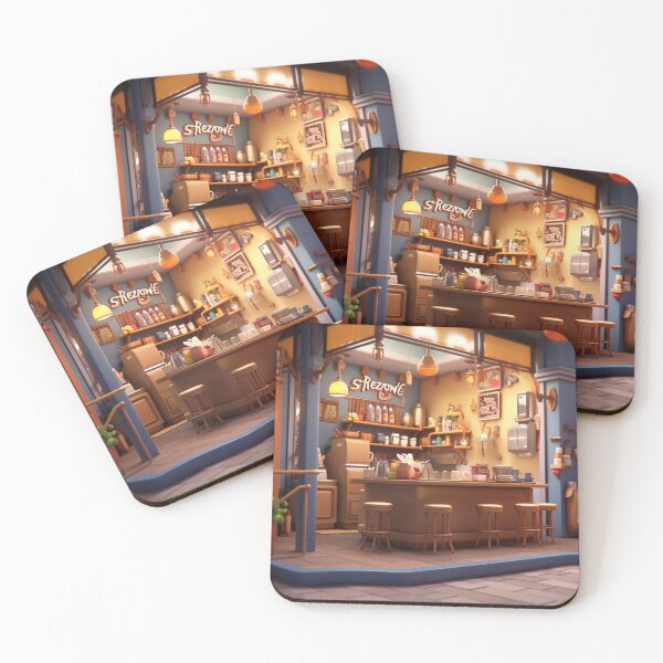 Item preview, small coffee shop designed and sold by Jatuphat Phawan.