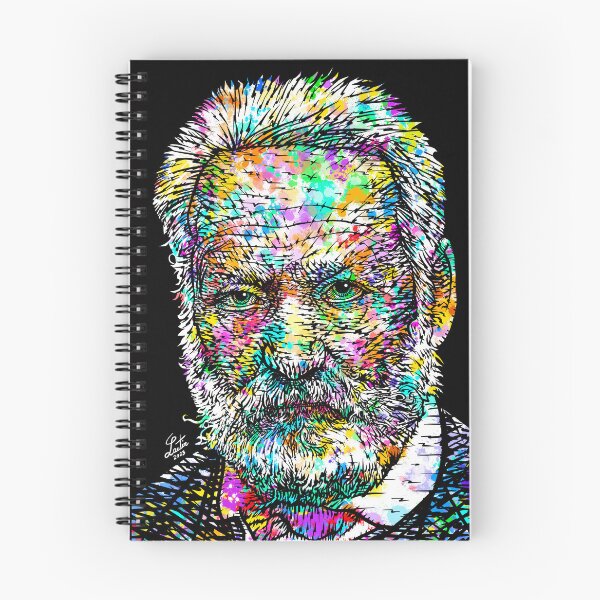Item preview, VICTOR HUGO ink and watercolor portrait .1 designed and sold by lautir.