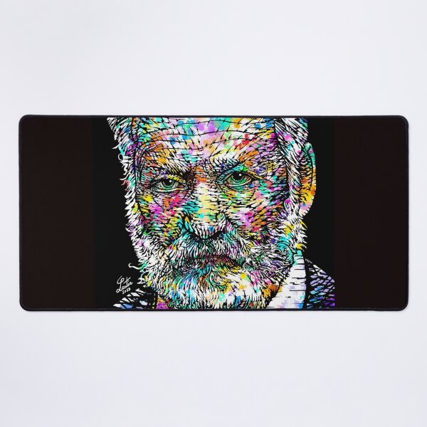 Item preview, VICTOR HUGO ink and watercolor portrait .1 designed and sold by lautir.