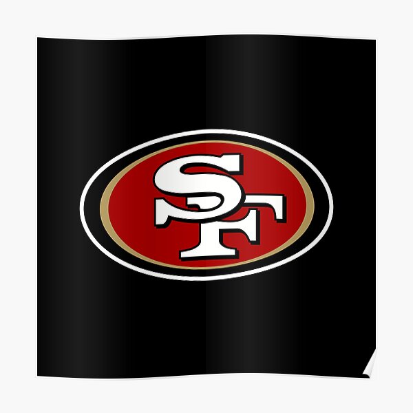 San Francisco 49ers Official NFL Team Logo and Script Style Team Wall –  Sports Poster Warehouse