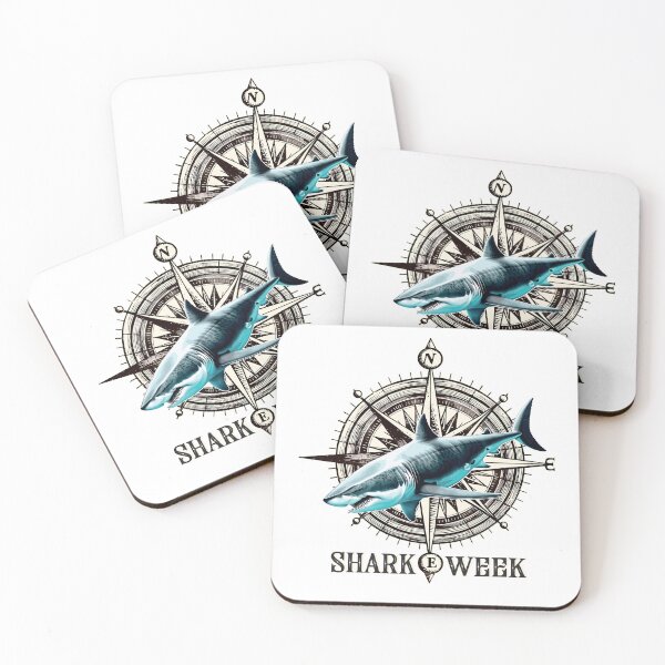 Item preview, Charming shark. White shark. designed and sold by Anastasiia Yurevych.