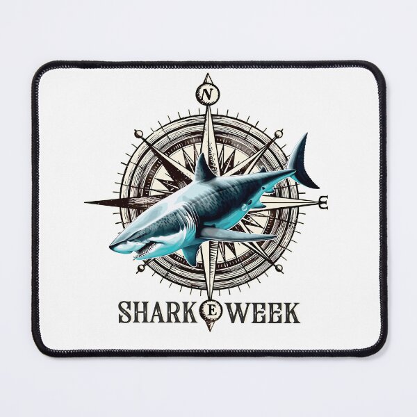 Item preview, Charming shark. White shark. designed and sold by Anastasiia Yurevych.